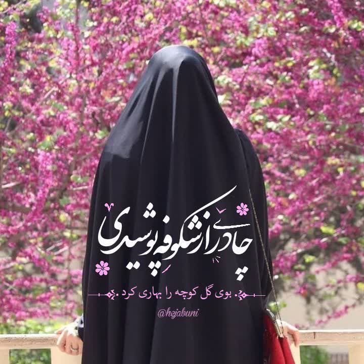 چادری از شکوه پوشیدی